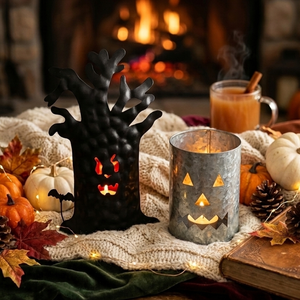COPY 🇺🇦 Spooky Night Before Christmas Candle Holders Like New